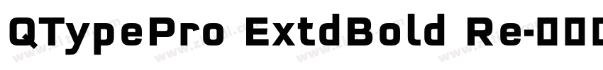 QTypePro ExtdBold Re字体转换 QTypePro ExtdBold Re字体转换